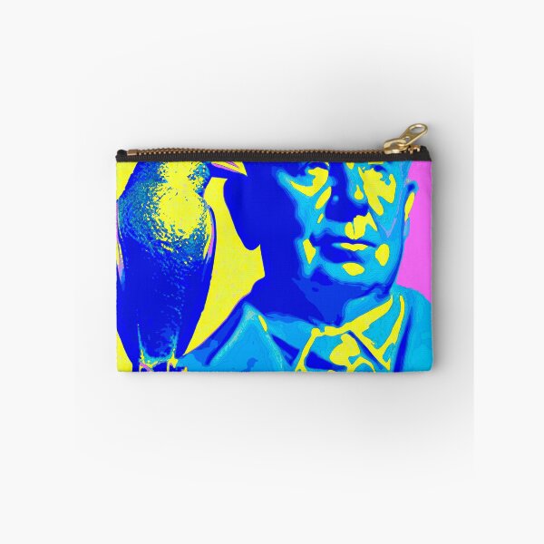 Item preview, PORTRAIT ILLUSTRATION OF ALFRED HITCHCOCK IN BIRDS - ALFRED HITCHCOCK - THE KING OF SUSPENSE - THE MOVIE "THE BIRDS". designed and sold by Ralek.