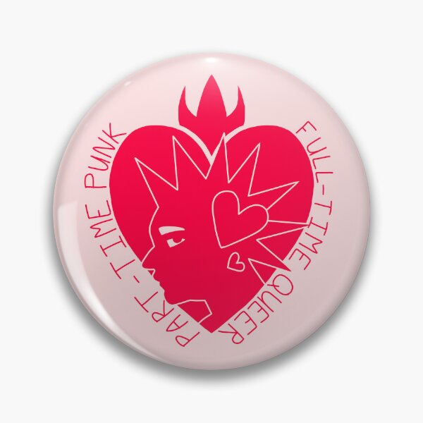 Item preview, Part-Time Punk, Full-Time Queer Heart designed and sold by Finn van Cappelle.