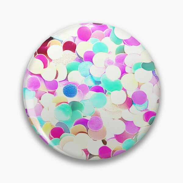 Item preview, Abstract Confetti Sequins - Aqua, Pink designed and sold by asurtiumgreen.