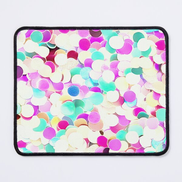 Item preview, Abstract Confetti Sequins - Aqua, Pink designed and sold by asurtiumgreen.