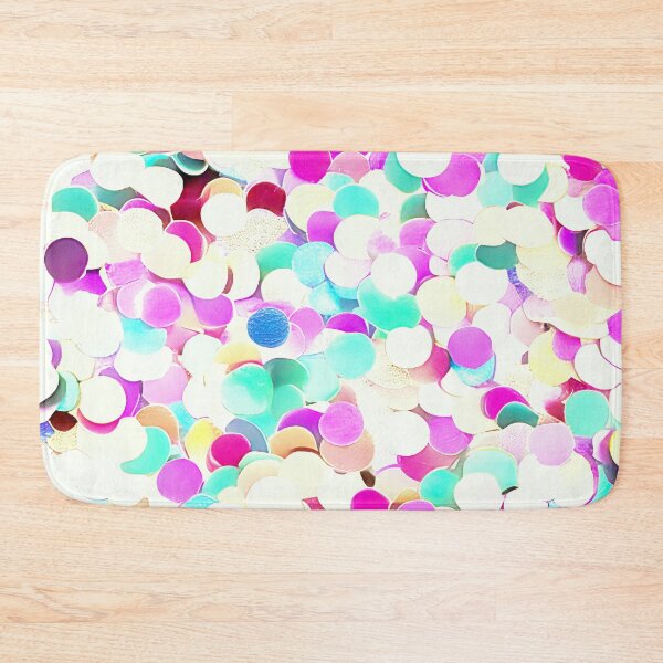 Item preview, Abstract Confetti Sequins - Aqua, Pink designed and sold by asurtiumgreen.