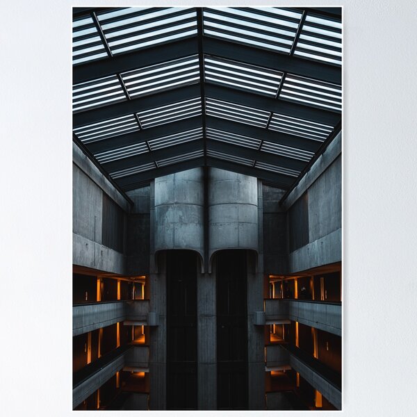 Artikelvorschau, Brutalistisches Architekturplakat entworfen und verkauft von Alt-prnts.