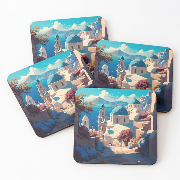 Item preview, santorini illustration designed and sold by GabrielMadrasse.