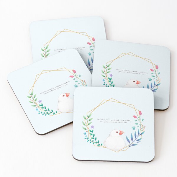 Item preview, wreath white java sparrow designed and sold by dreamhugo.