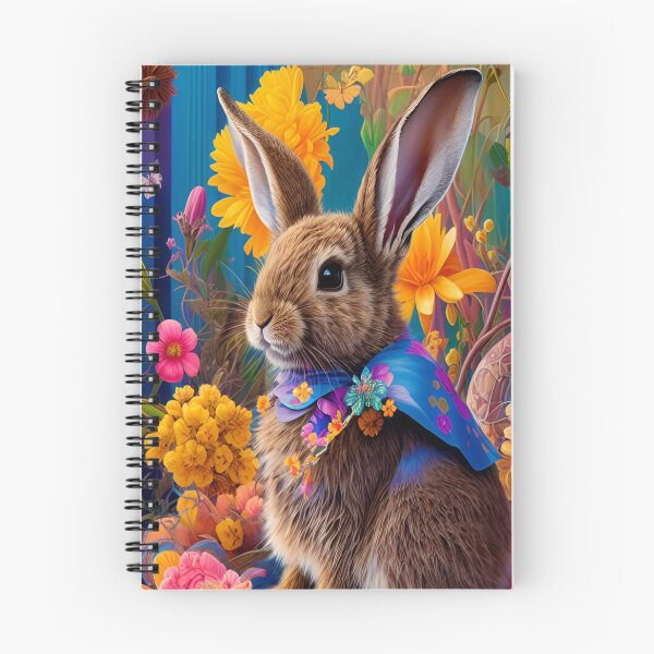 Item preview, Colorful Festive Easter Eggs Easter Bunny Spring Flowers Version 54 designed and sold by DreamingAwake1.