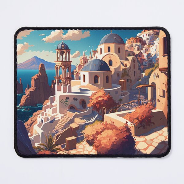 Item preview, santorini illustration designed and sold by GabrielMadrasse.