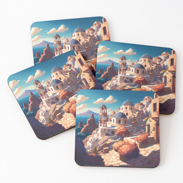 Item preview, santorini illustration designed and sold by GabrielMadrasse.