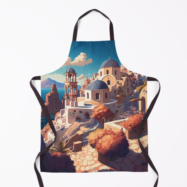 Item preview, santorini illustration designed and sold by GabrielMadrasse.