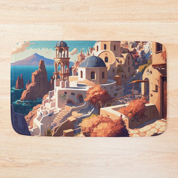 Item preview, santorini illustration designed and sold by GabrielMadrasse.