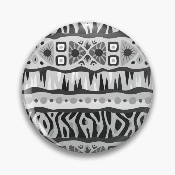 Item preview, AfricanTribal Mudcloth Style Pattern in Black and White designed and sold by SoccaTamam.