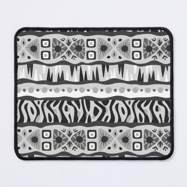 Item preview, AfricanTribal Mudcloth Style Pattern in Black and White designed and sold by SoccaTamam.