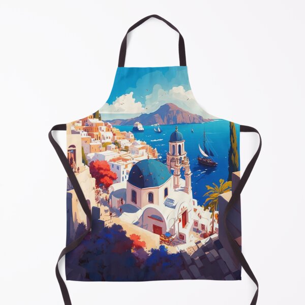 Item preview, santorini illustration designed and sold by GabrielMadrasse.