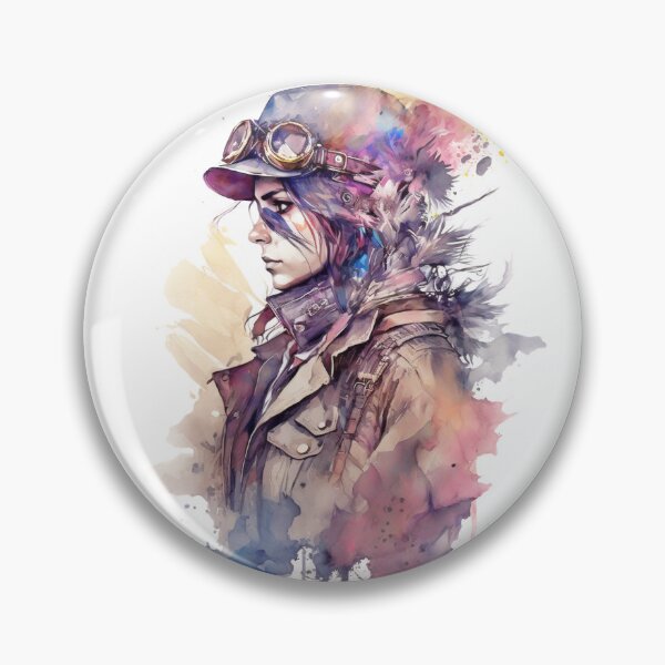 Artikelvorschau, Steampunk-Aquarellfrau - V1.04 entworfen und verkauft von SMCLN.