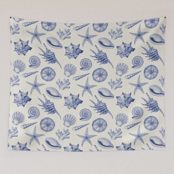 Item preview, Textured Seashell Print - For an ocean lover, for a beach house, seashell decorating print. designed and sold by Wentoo.
