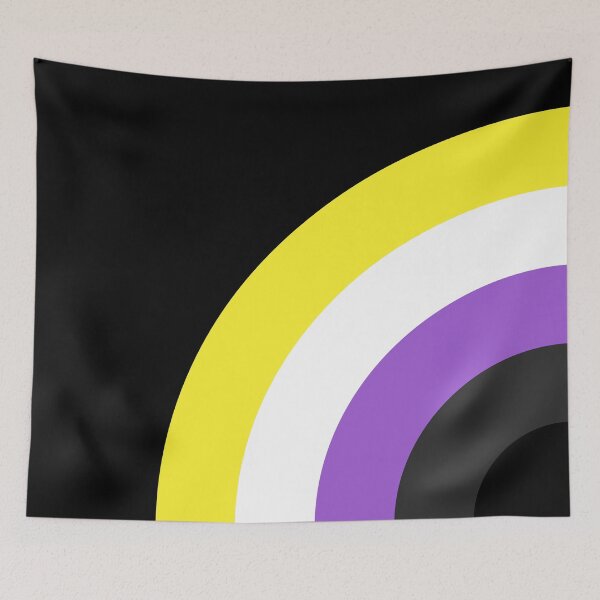 Item preview, Nonbinary Pride Half Rainbow designed and sold by chrismanubag.