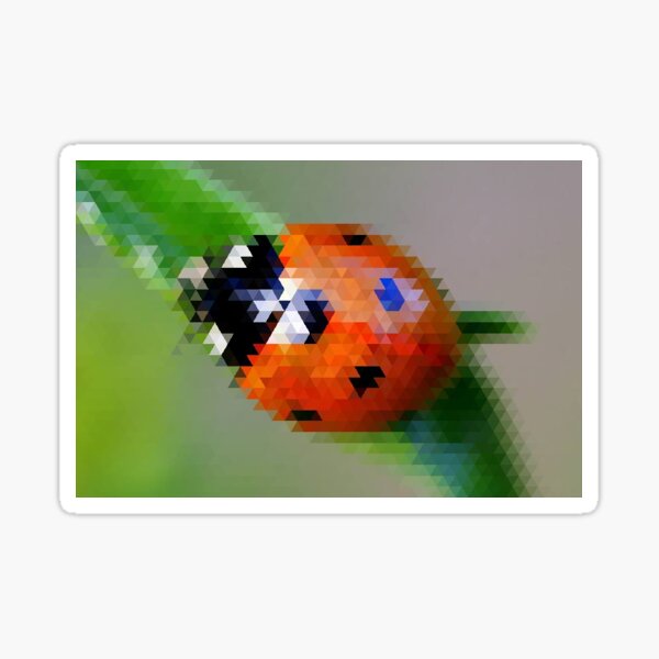 Aperçu de l'œuvre Coccinelle mosaïque créée et vendue par Zaydroid.