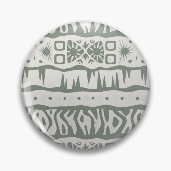 Item preview, AfricanTribal Mudcloth Style Pattern in Olive Green Colors designed and sold by SoccaTamam.
