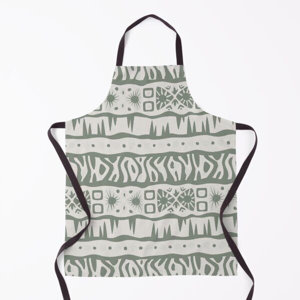 Item preview, AfricanTribal Mudcloth Style Pattern in Olive Green Colors designed and sold by SoccaTamam.