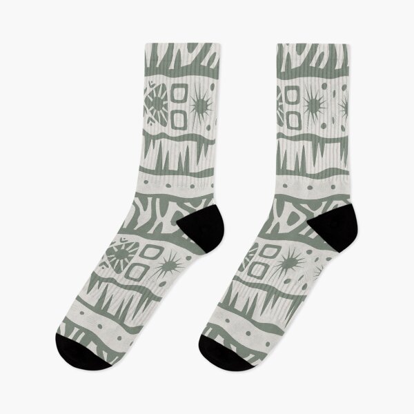Item preview, AfricanTribal Mudcloth Style Pattern in Olive Green Colors designed and sold by SoccaTamam.