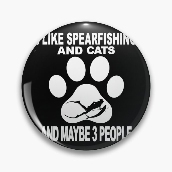 Artikelvorschau, Speerfischen und Katzen und vielleicht 3 Personen - lustige Geschenkidee für Speerfischer und Katzenliebhaber im Jahr 2023 entworfen und verkauft von Live Today.