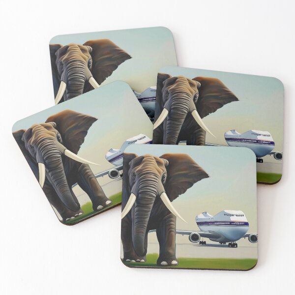 Item preview, Elephant Squashed Plane designed and sold by Steeshirts.