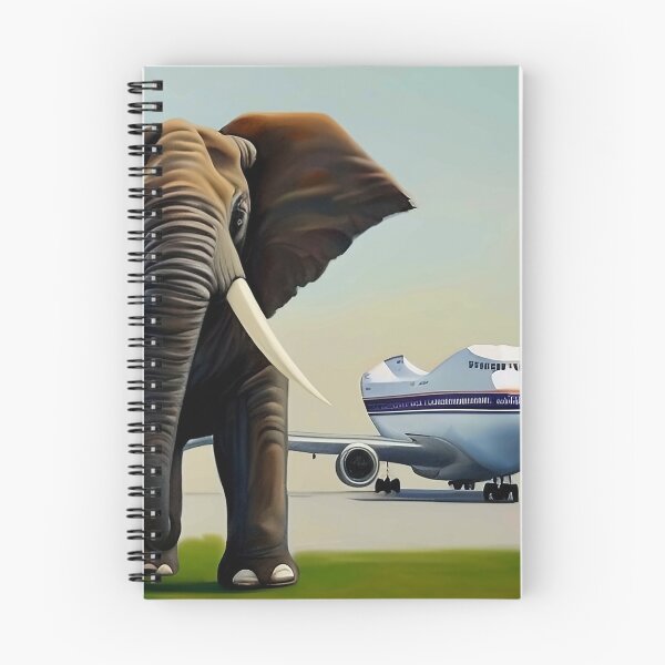 Item preview, Elephant Squashed Plane designed and sold by Steeshirts.