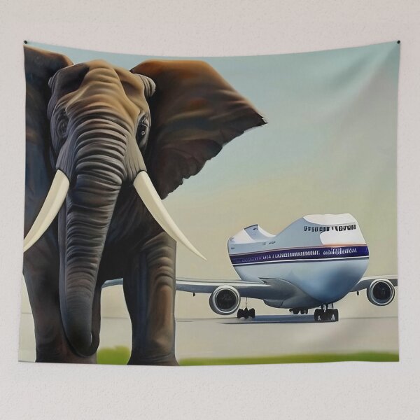 Item preview, Elephant Squashed Plane designed and sold by Steeshirts.
