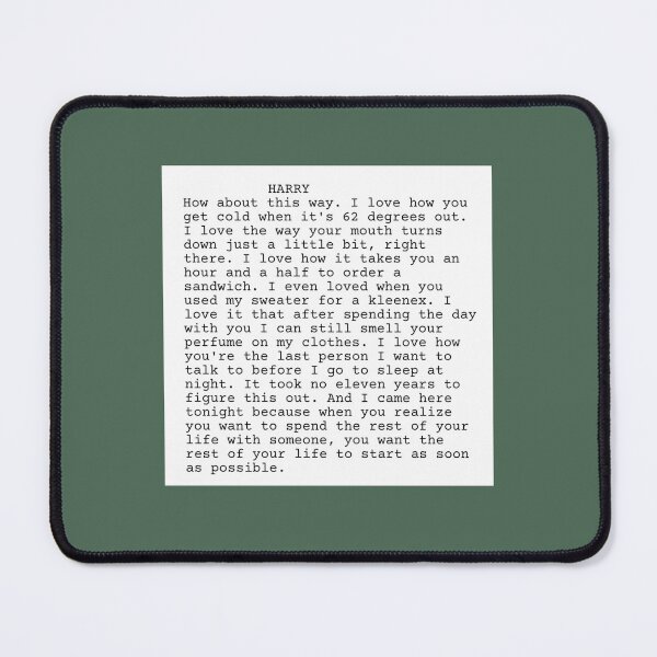 Item preview, When Harry Met Sally Quote designed and sold by KatlynBotsford.