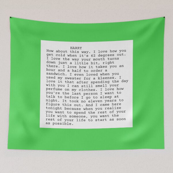 Item preview, When Harry Met Sally Quote designed and sold by KatlynBotsford.
