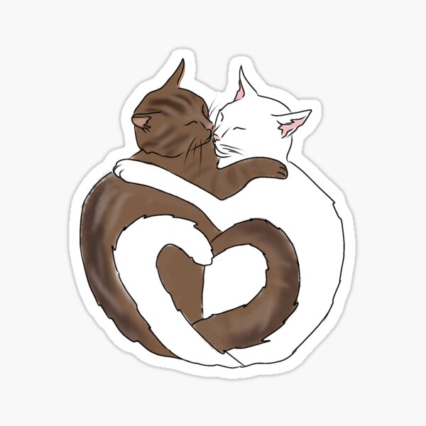 Cute Cat Pfps Sticker - Add some purr-fection to your life