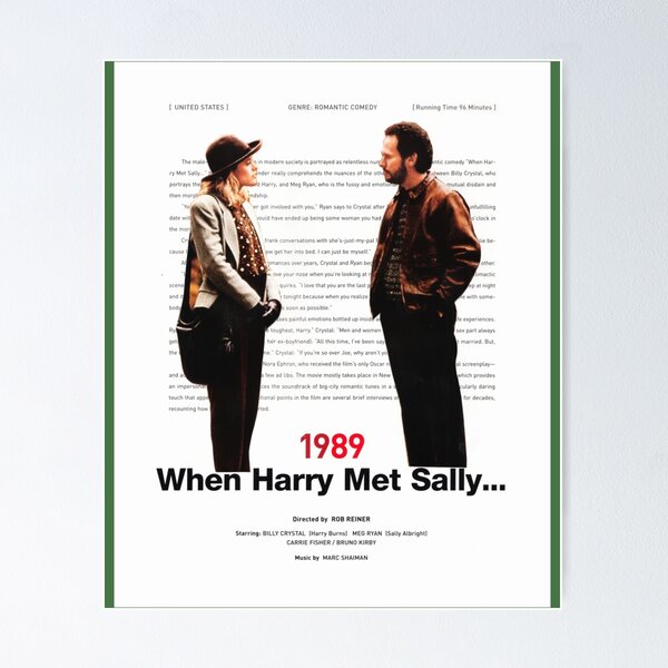 When Harry Met Sally Minimalist Poster Art Print by Popate