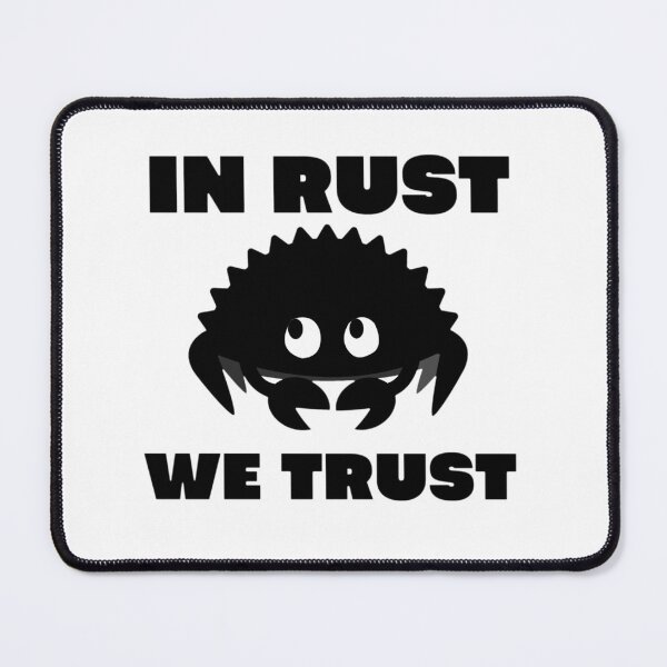 Item preview, In rust we trust programming joke designed and sold by Archie Hansen.