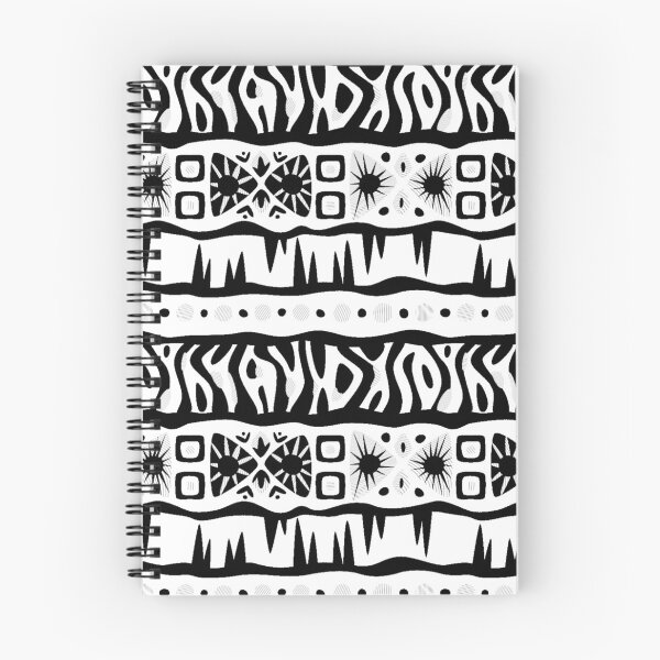 Item preview, Tribal Mudcloth Style Pattern in Black and White designed and sold by SoccaTamam.