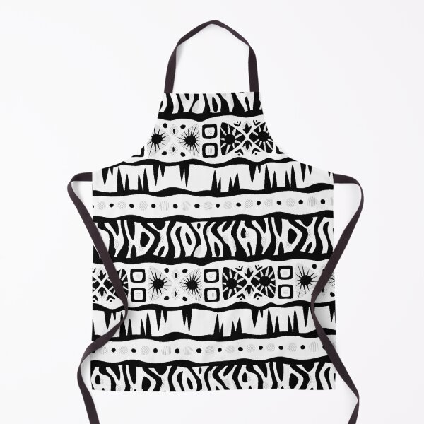 Item preview, Tribal Mudcloth Style Pattern in Black and White designed and sold by SoccaTamam.