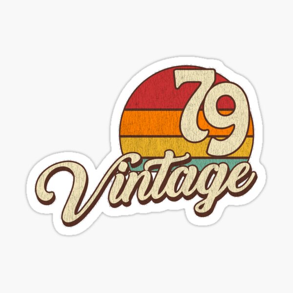 Vintage Birthday 1979 Sticker