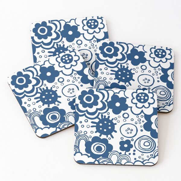 Item preview, Miko flowers, midnight blue designed and sold by Lillieoandco.