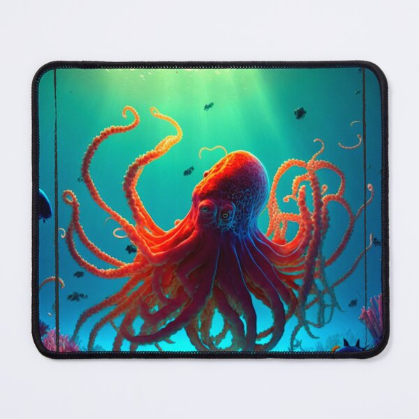 Item preview, Ocean animals, orange big octopus designed and sold by HarriPaloma.