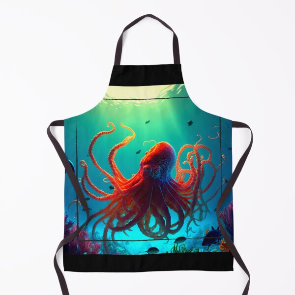 Item preview, Ocean animals, orange big octopus designed and sold by HarriPaloma.