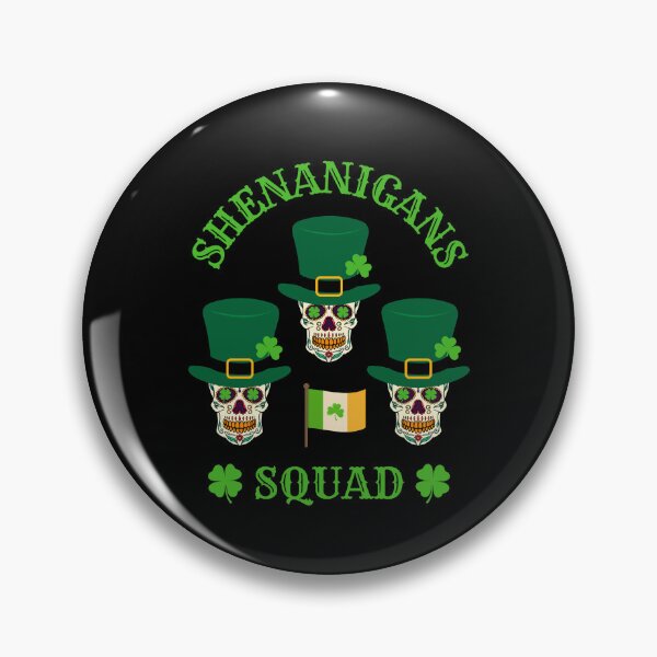 Item preview, Funny Saint Patrick's Day Shenanigans Sugarskulls Squad designed and sold by EileenTheArt.