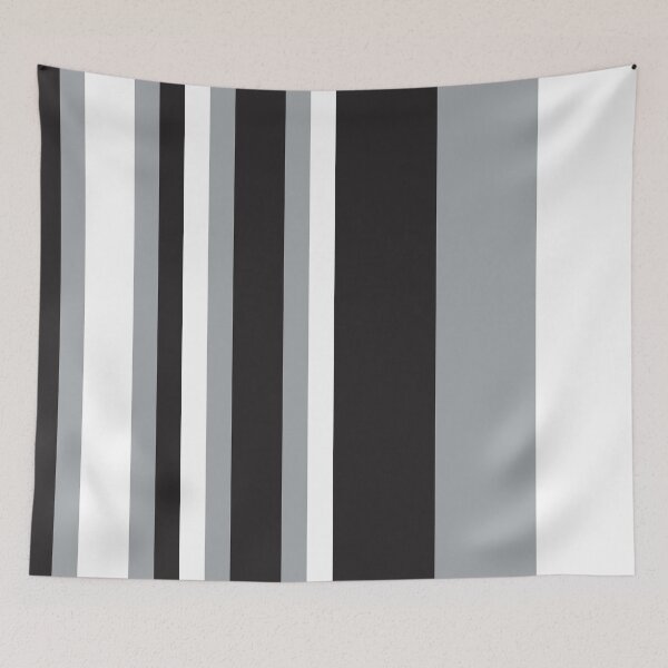 Item preview, Abstract Minimalist Black and White Stripes designed and sold by scome.