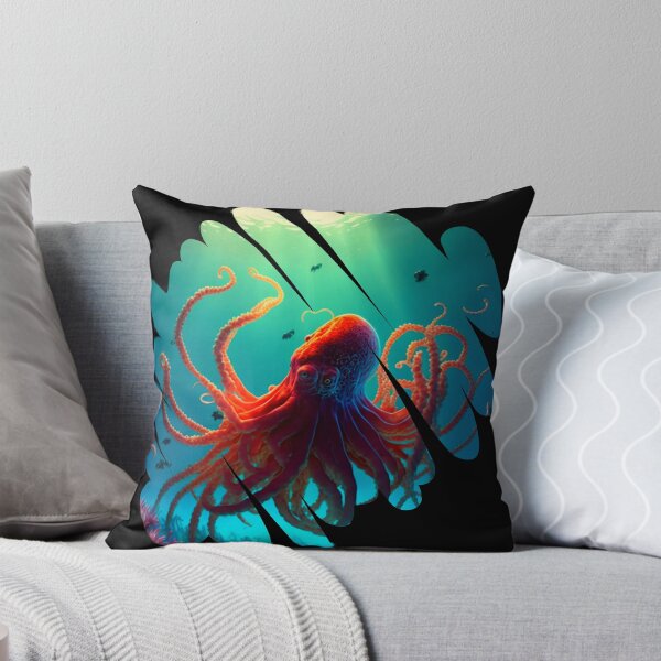 Item preview, Ocean animals, orange beautiful octopus designed and sold by HarriPaloma.