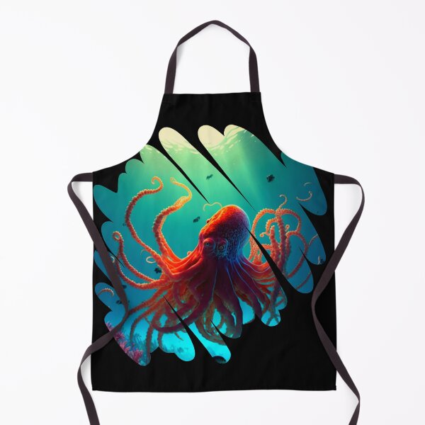 Item preview, Ocean animals, orange beautiful octopus designed and sold by HarriPaloma.