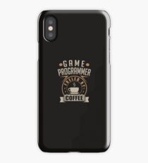 Video Game Programmer Fueled By Coffee iPhone Case/Skin