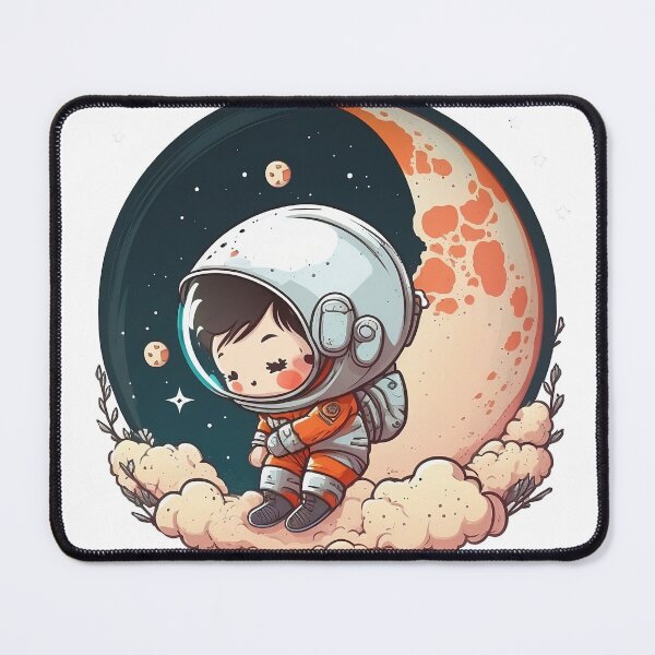 Item preview, cute little astronout on the moon designed and sold by ffkj09.