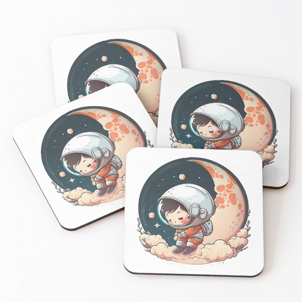 Item preview, cute little astronout on the moon designed and sold by ffkj09.