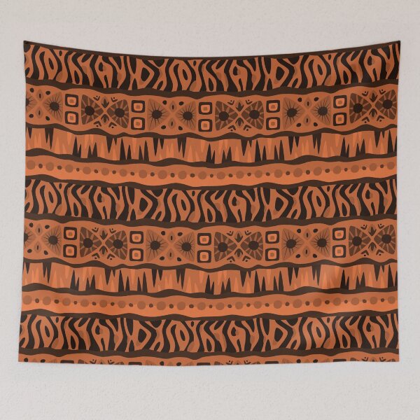 Item preview, African Tribal Mudcloth Style Pattern in Earthy Tones designed and sold by SoccaTamam.
