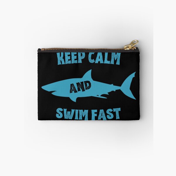 Item preview, Keep Calm and Swim Faster - Cool Shark designed and sold by astralsecret.