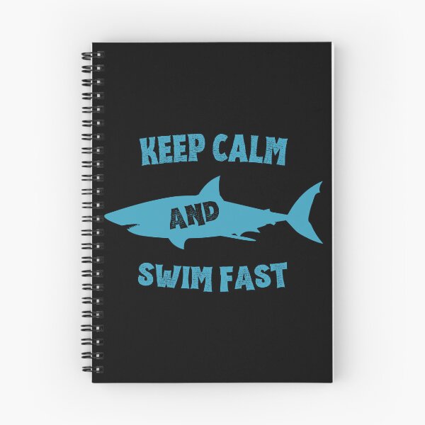 Item preview, Keep Calm and Swim Faster - Cool Shark designed and sold by astralsecret.