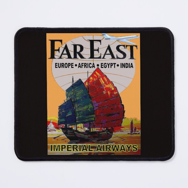 Item preview, IMPERIAL AIRWAYS : Vintage England India and the Far East Advertising Print designed and sold by posterbobs.