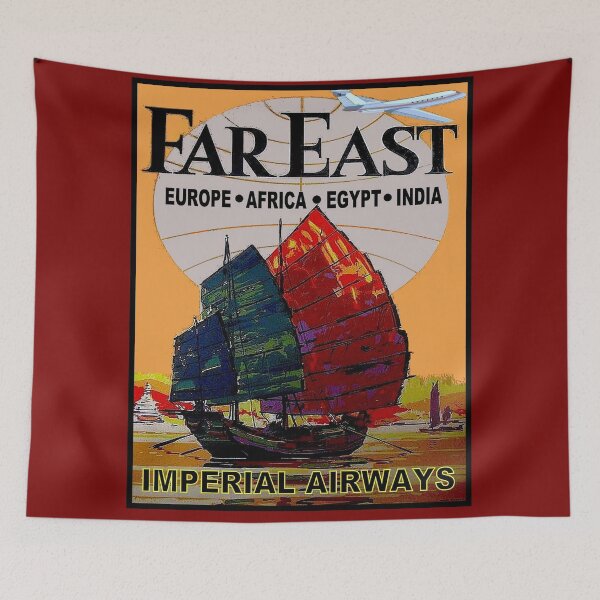 Item preview,  IMPERIAL AIRWAYS : Vintage England India and the Far East Advertising Print designed and sold by posterbobs.
